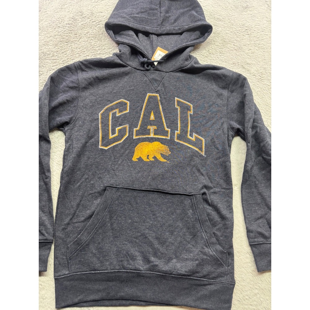UC Berkeley Cal Bears Hoodie Charcoal Heather Mens Small NWT